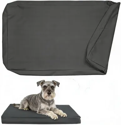 Imagen del producto de Funda para cama de perro, impermeable, desmontable, tamaño M, para perros grandes, apta para uso en interiores y exteriores