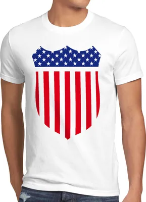 Produktbild von style3 USA Amerika Medal Medaille Wappen Flagge Herren T-Shirt