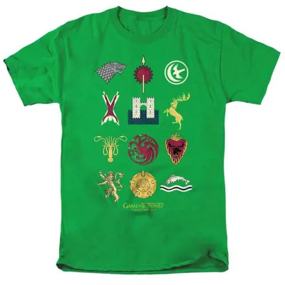 Produktbild von Game of Thrones - T-Shirt für Herren/Damen Uni TV39404 (L) (Leuchtendes Gelbgrün)