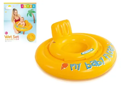 Produktbild von Aufblasbarer Babyreifen, Durchmesser ca. 70 cm, in der Verpackung, geeignet für Babys im Alter von 6-12 Monaten
