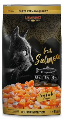Obrázek produktu pro Leonardo Cat Food 757225, Dospělý jedinec, Losos, 4 kg, Bez obilovin