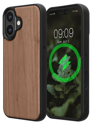 Imagen del producto de kwmobile KWM0000234W001C, funda, para Apple, iPhone 16, color marrón oscuro