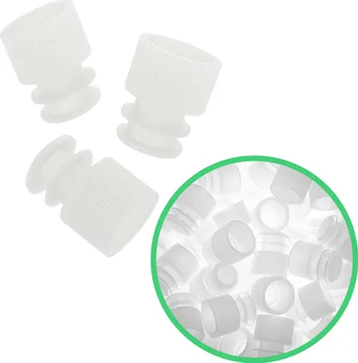 Produktbild von Deckel für Reagenzglas, Kunststoff, expandierend, farblos, 16 mm, 50 Stk.