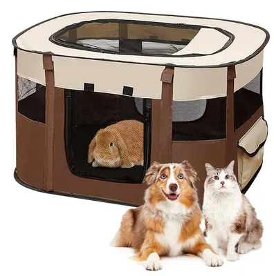 Productafbeelding van Vouwbare Puppyren voor Honden, 70 x 55 x 40 cm