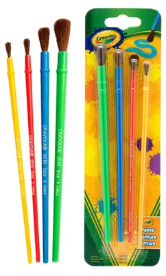Obrázek produktu pro Crayola - Sada Štětců na Malování pro Děti 4 Velikosti - do Školy