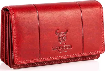 Produktbild von MATADOR VENEDIG Leder Damen Geldtasche Langbörse RFID Rot