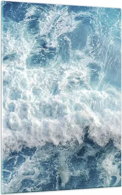 Produktbild von Bilder auf glas - Einteilig - Meer Welle Ozean - 50x70cm - Glasbilder - Wandbilder - Bilder - zum Aufhängen bereit - Wanddekoration aus Glas - Glas Bilder - Wandbild auf Glas - GPA50x70-4067