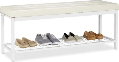 Image de Banc à chaussures XXL avec coussin