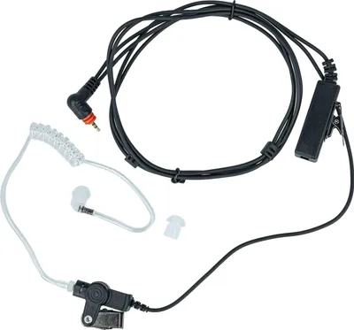 Produktbild von vhbw Headset kompatibel mit Motorola SL7550, SL1K, SL4010, SL1600, SL4000, SL7500, SL1M Funkgerät - schwarz, Akustikschlauch