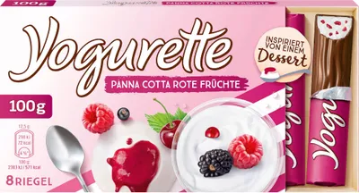 Zdjęcie produktu dla Ferrero Yogurette Panna Cotta Cream Red Fruit Pack 100g