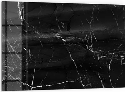Produktbild von DEQORI Küchenrückwand Glas 60x40 cm 'Marmoradern im Detail' Spritzschutz Bad Rückwand