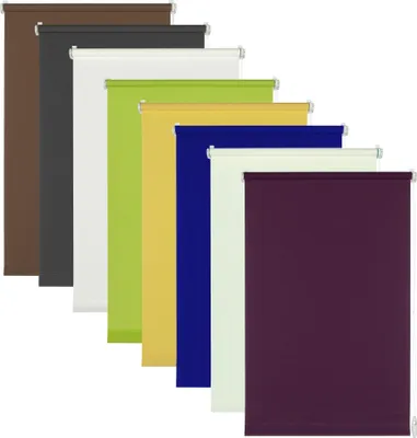 Produktbild von Seitenzug-Rollo Easy Fix, Farbe:dunkelblau, Breite:120 cm, Länge:150 cm