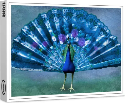 Produktbild von raxxa Premium-Puzzle "Fächerpfau", 1000 Teile