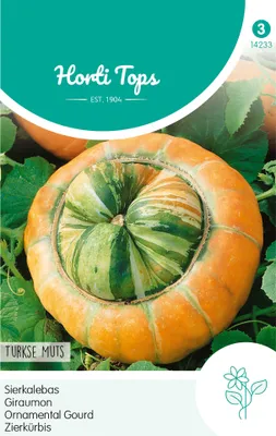 Produktbild von Zierkürbis Bischofsmütze | Zierkürbissamen von Hortitops [MHD 07/2026]