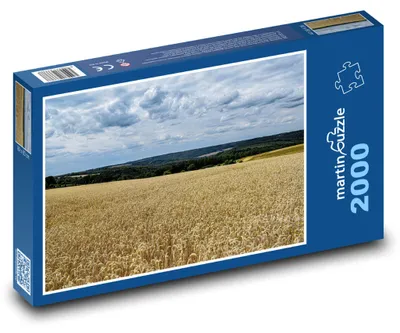 Produktbild von Puzzle 2000 Panorama eines Landwirtschaftsfeldes - martinpuzzle