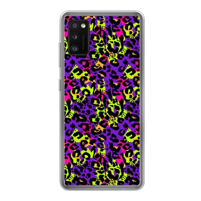 Produktbild von MuchoWow® Handyhülle Schutzhülle Hülle für Samsung Galaxy A41 Tiermuster - Regenbogen - Neon Silikon Softcase Handy Hülle - Mobiltelefon