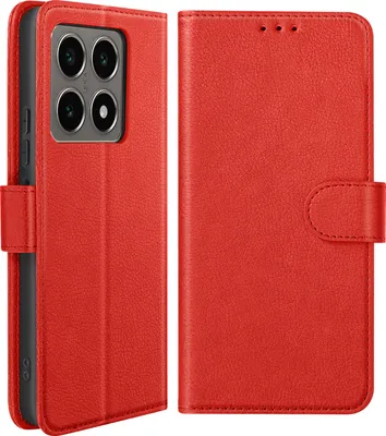 Obrázok produktu pre Avizar, Xiaomi 14T Chesterfield Wallet – kvalitné puzdro s funkciou stojana, červené
