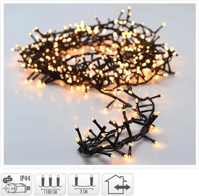Produktbild von Nedis LICHTERKETTE 180 LED WW AUSSEN, Girlande, Grün, Weiß, Weihnachten, 16,5 m, Junge/Mädchen, Modern