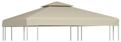 Obrázok produktu pre Náhradná strecha pre pavilón 3 x 3 m - Strecha na altán - štvorcová - 310 g/m² - vodeodolný polyester s PVC povrchovou úpravou - žltá