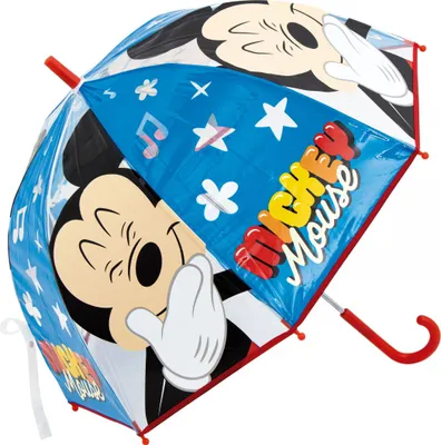 Produktbild von Regenschirm Disney Mickey Mouse - Kinder Stockregenschirm - Kuppelschirm Ø 68 cm