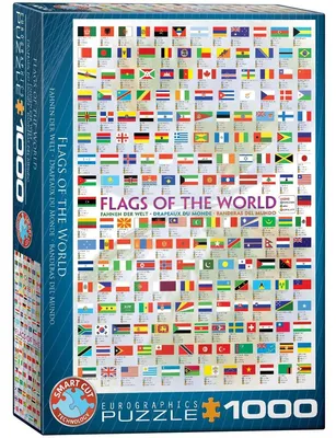 Immagine prodotto di Eurographics Puzzle Flaggen der Welt, Nationalflaggen, 1000 Teile, 68 x 48 cm, 6000-0128