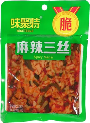 Produktbild von Weijute Eingelegter Senf mit Seetang Sansi 138g