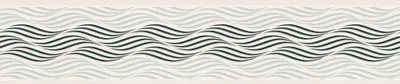 Produktbild von Bordüre selbstklebend 3841-26 Only Border Wellen weiß schwarz 5 m x 13 cm