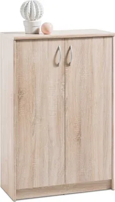 Produktbild von Kommode - Eiche Sonoma Nachbildung - 74 x 112 cm - 2 Türen - 3 Einlegeböden
