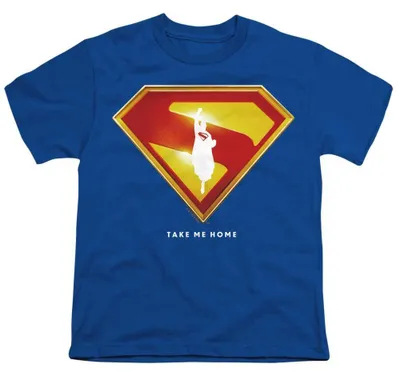 Produktbild von Superman - "Take Me Home" T-Shirt für Kinder TV36093 (140-146) (Königsblau)