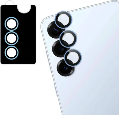 Obrázek produktu pro Ochranné sklo na fotoaparát, 2 kusy, pro Samsung Galaxy S25 Plus – barva: Icyblue