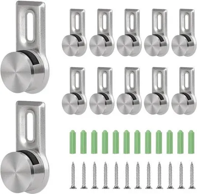 Produktbild von Wandglasklem 12x mit Edelstahl-Schrauben für Acrylglas
