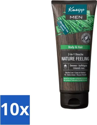 Produktbild von Kneipp - Duschgel - Men - Natürliches Gefühl - 2-in-1 - 200 ml - Vorteilspack - 10 Stücke