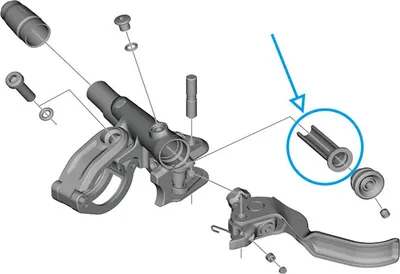 Produktbild von SHIMANO Membran BL-M8100, schwarz, Y1XK9801T