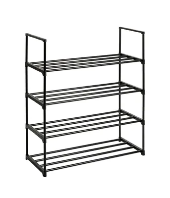 Obrázok produktu pre Regál na topánky HAKU, čierny – plast, kov, Š/V/H: 65 x 74 x 30 cm
