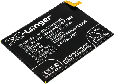 Produktbild von TECHTEK Akku Kompatibel mit [ZTE] Blade V8 Lite, Blade V8 Lite Dual SIM, Blade V8 Lite Dual SIM TD-LTE Ersetzt Li3925T44P6h765638