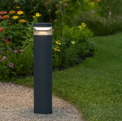 Produktbild von Ideal Lux 327259 BOEING Außenstehleuchte/Mast H700mm LED 14W 1700/300lm 3000K IP65 Anthrazit