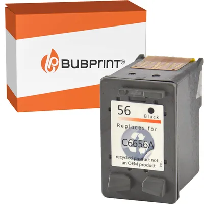 Produktbild von Bubprint Druckerpatrone kompatibel mit HP 56 Schwarz