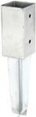Zdjęcie produktu dla Alberts 212612 Kołek rozporowy do kwadratowych słupków drewnianych, do wbijania, ocynkowany ogniowo, 71 x 71 mm, zestaw 3 szt