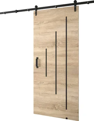 Produktbild von Schiebetür Zimmertür Tür mit Griffstange LOFTIKO Y 90 cm