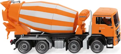 Produktbild von Wiking MAN TGS Euro 6 / Liebherr, Betonmischer-LKW, Vormontiert, 1:87, Fahrmischer (MAN TGS Euro 6 / Liebherr), Unisex, 1 Stück(e)