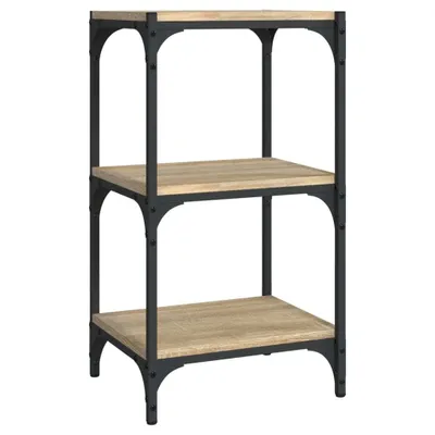 Produktbild von Bücherregal Sonoma-Eiche 40x33x70,5 cm Holzwerkstoff und Stahl