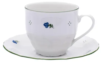 Image de Tasse avec soucoupe, fleurs, 250 ml, porcelaine, G. Benedikt