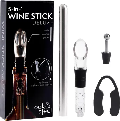 Produktbild von Oak & Steel Premium Weinzubehör Geschenkset 5-in-1