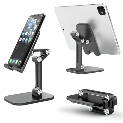 Image de Elzusha - Support réglable pour téléphone portable, idéal pour ordinateur de bureau