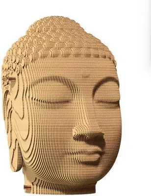 Image de Cartonic 3D-Puzzle Buddha, buste, kit 3D en carton, carton, 79 pièces, CARTBUDH