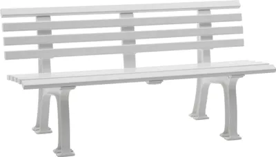 Produktbild von Gartenbank Blome Sylt Kunststoff 3-Sitzer weiß