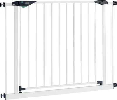 Produktbild von BOMI® Kinderschutzgitter zum Klemmen 83-243 cm | 90° Feststellfunktion | Schließt automatisch | Türgitter Baby Weiß