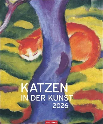 Productafbeelding van Kunstkalender met katten - 46x55 cm