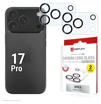 Productafbeelding van DISPLEX beschermglas voor de camera van de Apple iPhone 17 Pro, 2 stuks