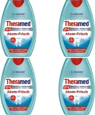 Produktbild von Theramed 2 in1 Atem-Frisch 75ml (4er Pack)